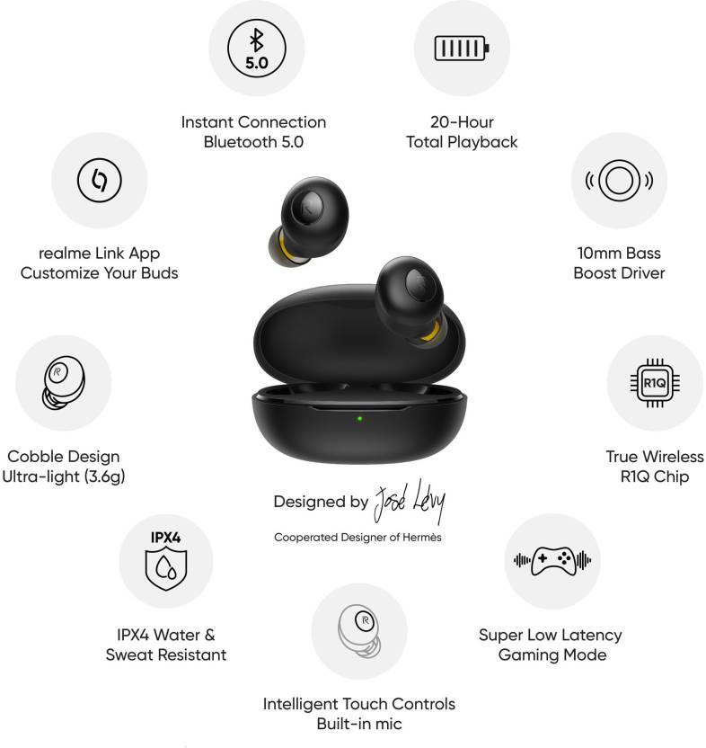 realme Buds Q Truly Wireless Bluetooth in Ear Earbuds with Mic - Image 2