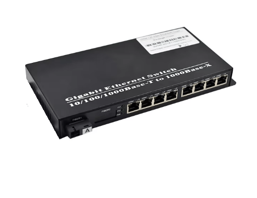 Gigabit 8-Port RJ45 Ethernet PoE Switch | 10/100/1000Mbps Base-T to 1000Base-X Uplink | High-Speed Network Hub with Power over Ethernet for IP Cameras, VoIP, and Access Points - Image 2