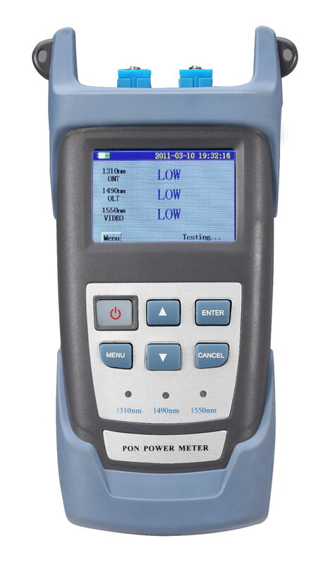VTech Fiber PON Optical Power Meter for EPON GPON xPON, CCTV & FTTx / FTTH ONT / OLT, OLT-ONU 1310/1490/1550nm Digital Battery Tester - Image 2
