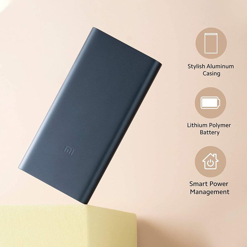 MI 10000mAh 3i Lithium Polymer Power Bank Dual Input( Micro-USB and Type C) and Output Ports 18W Fast Charging - Image 4