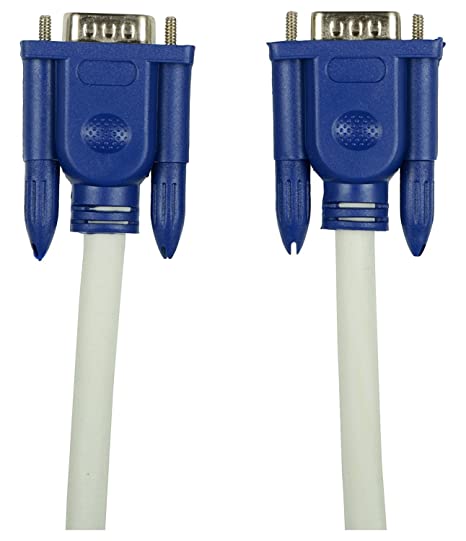 VGA Male to Male ,15-Pin Cable for PC, Monitor, Projector, Laptop, TV, LCD/LED - 20mtr (White) - Image 2