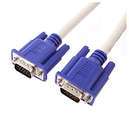 VGA Male to Male ,15-Pin Cable for PC, Monitor, Projector, Laptop, TV, LCD/LED - 20mtr (White) - Image 3