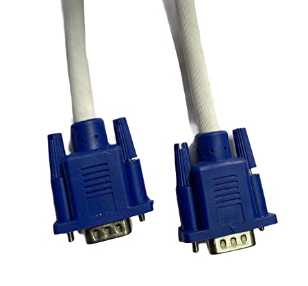 VGA Male to Male ,15-Pin Cable for PC, Monitor, Projector, Laptop, TV, LCD/LED - 20mtr (White) - Image 4
