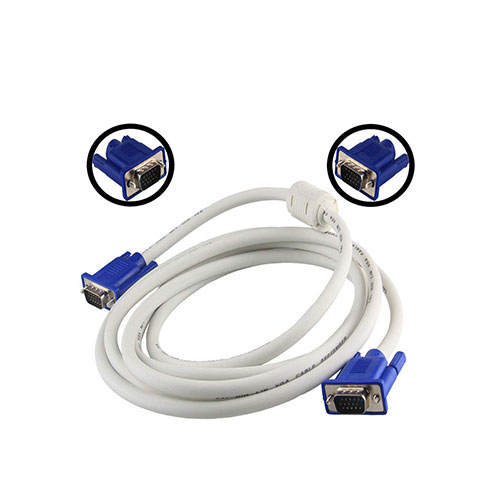 VGA Male to Male ,15-Pin Cable/Adapter for PC, Monitor, Projector, Laptop, TV, LCD/LED - 3 Mtr - Image 3
