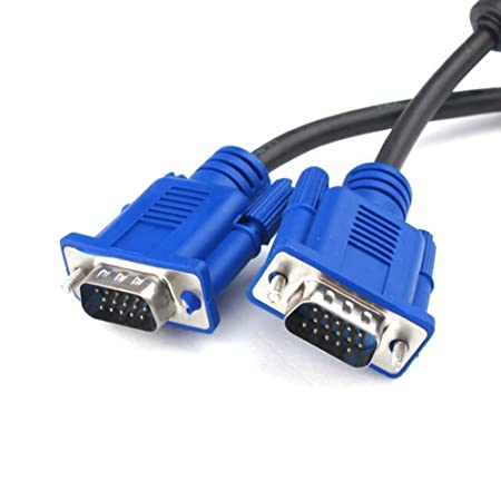 VGA to VGA TFT Cable Male to Male 15 PIN INPUT/OUTPUT (Black) - Image 2