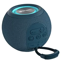 1 Portronics Resound 5W Bluetooth 5.3 Wireless Speaker with FM Radio, TWS Function, Multicolor LED Lights (Blue)