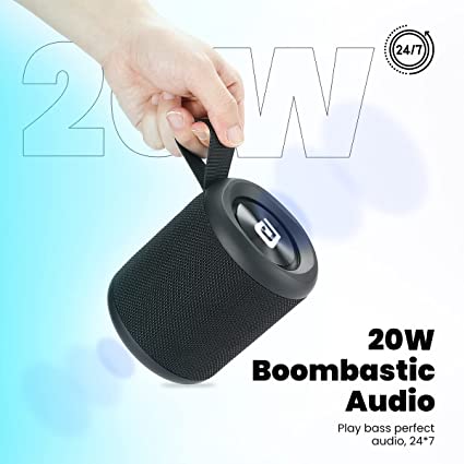 Portronics SoundDrum P 20W Portable Bluetooth Speaker with 6-7 hrs Playback Time, Handsfree Calling,Type C Charging - Image 4