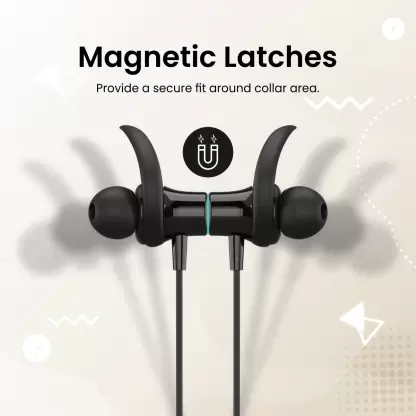 Portronics Harmonics Z6 Wireless Sports Bluetooth Neckband (Black) - Image 5