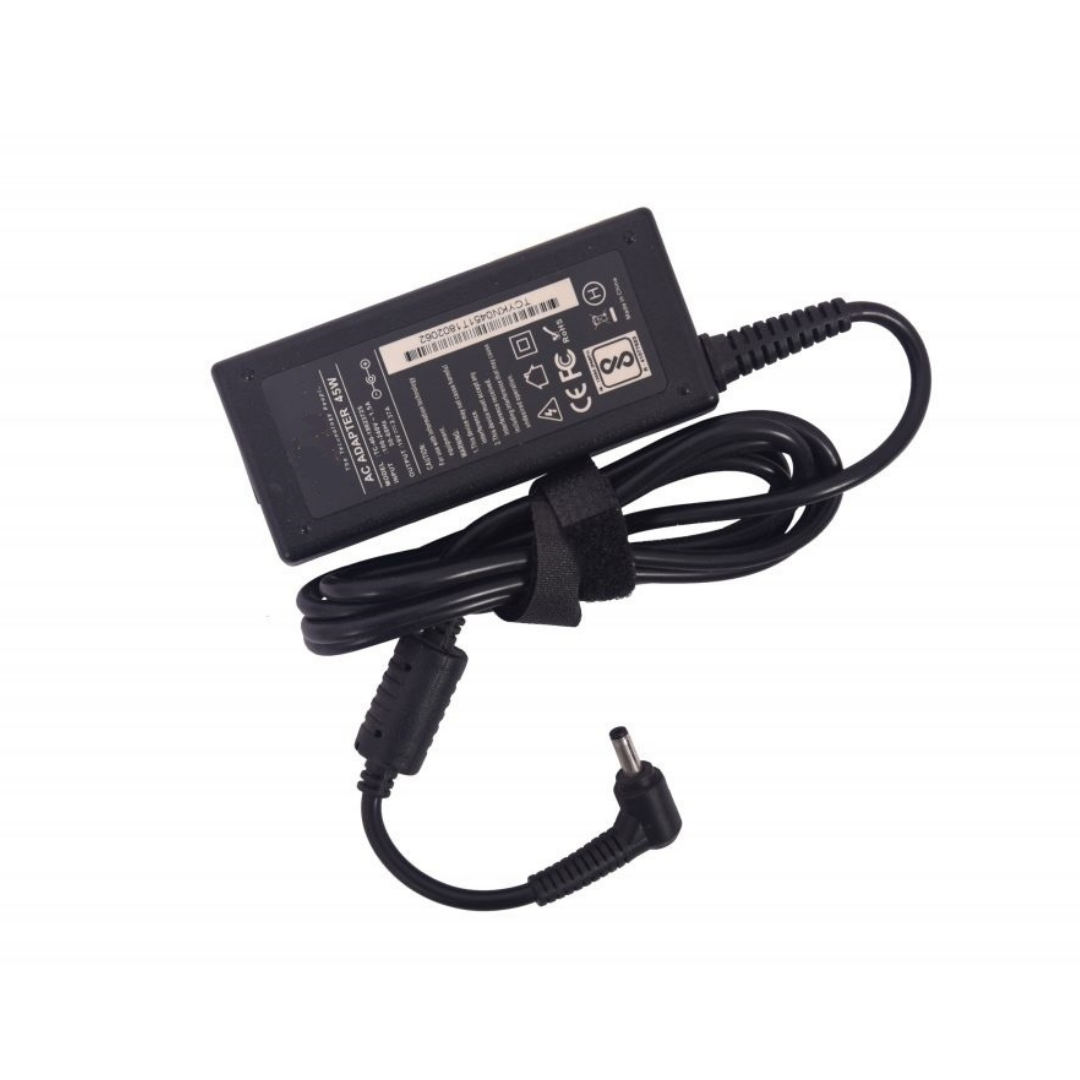 Lappy Power Laptop Adapter 45W Pin size 3.0mm x 1.1mm, Acer AK.045AP.061, AK.045AP.075, A13-045N2A, NT.L6SAA.005 -compatible