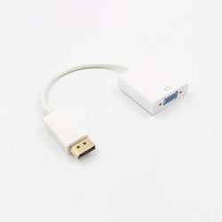 1 DisplayPort (DP) Male to VGA Adapter Female , Gold-Plated Compatible with Computer, Desktop, Laptop, PC, Monitor, Projector