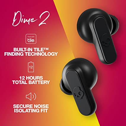 Skullcandy Dime 2 in-Ear True Wireless Earbuds with Mic (Black) - Image 4