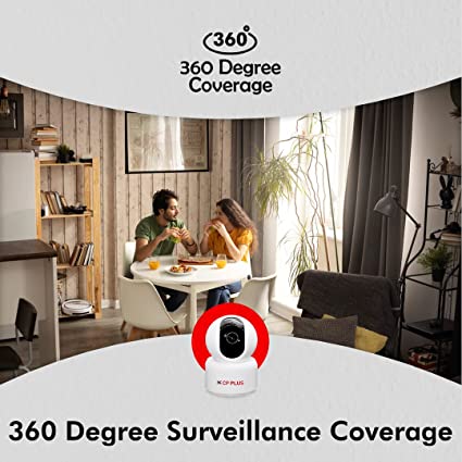 CP PLUS CP-E35A 3 MP Full HD Smart Wi-Fi CCTV 360° Pan & Tilt Motion Alert, Night Vision Camera (White) - Image 5
