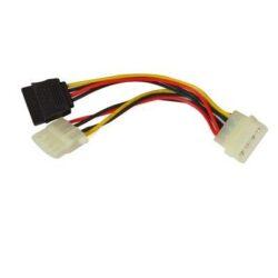 4 Pin SATA Cable, For Computer SATA Power Y Splitter Cable 1 Female to 2 Male 15-Pin for HDD/SSD/ODD