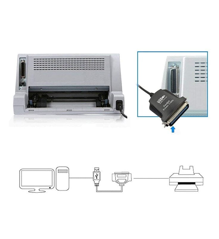 USB To IEEE1284 CN36 Parallel Printer Adapter Cable for Printer - Image 4