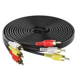 700x700 RCA Cable 3RCA Male to 3RCA Male Stereo Audio Video Cable - 1.5 Meter