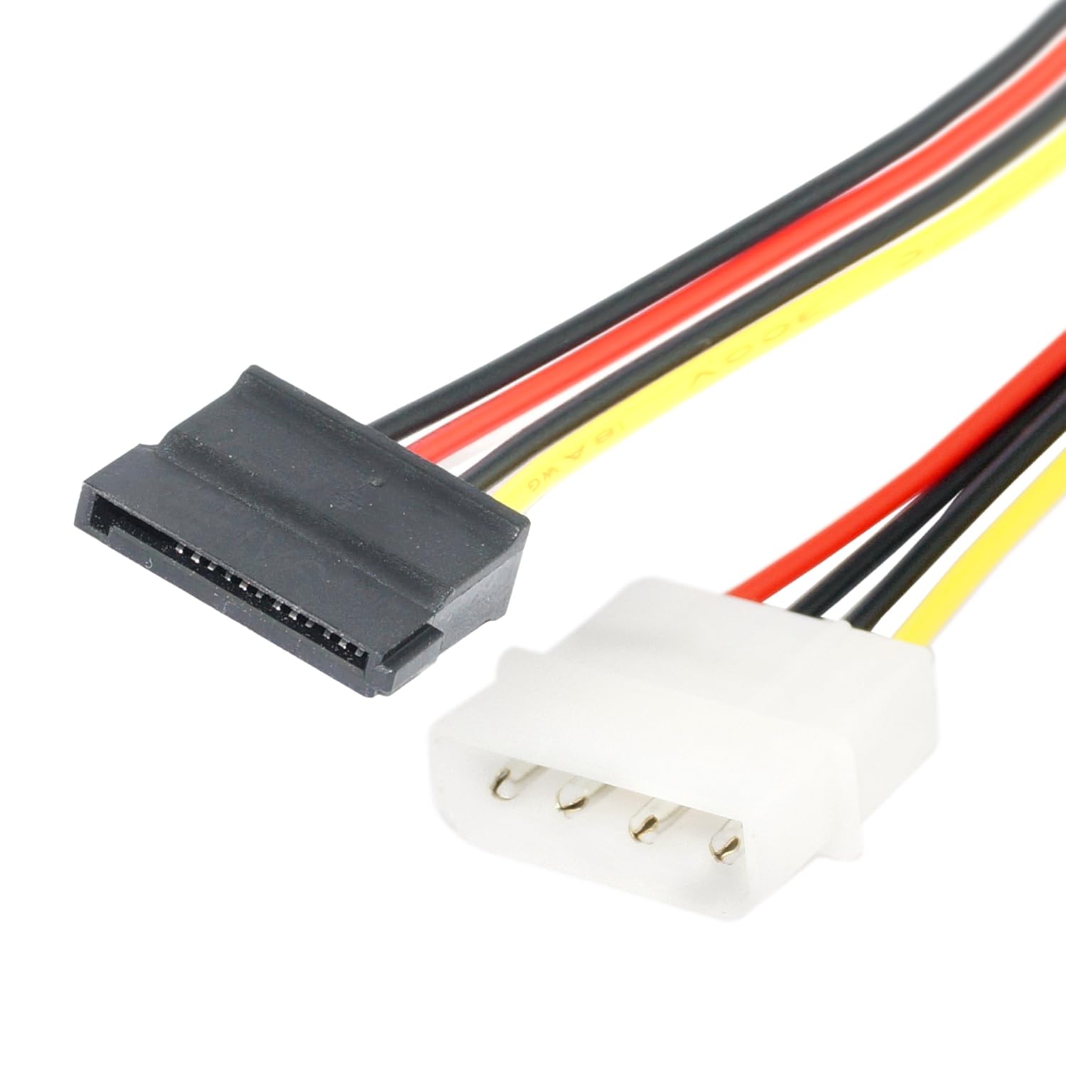 4 Pin Molex to SATA Power Cable Adapter for Internal Hard Disk Drive - Image 2