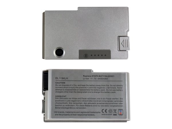 Lappy Power Laptop Battery For Dell D500 ? Inspiron 500M, 510M, 600M, Latitude D500, D600 Series Laptops , 11.1V 6 Cells 4400mAh ? Compatible