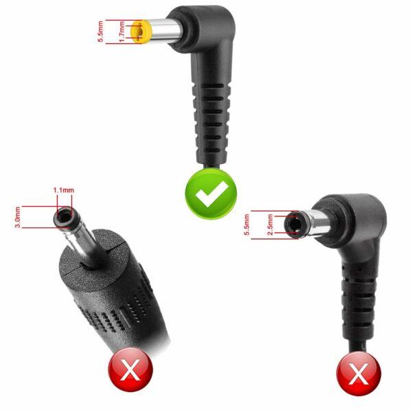 Lappy Power Laptop Adapter 90W 19V-4.74 For Acer (Pin Size 5.5mm*1.7mm) Compatible - Image 3