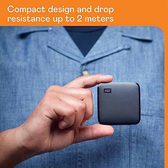 Western Digital 2TB Elements Portable SSD, 400MB/s R, Upto 2 Meter Drop Protection, For PC & MAC - Image 5
