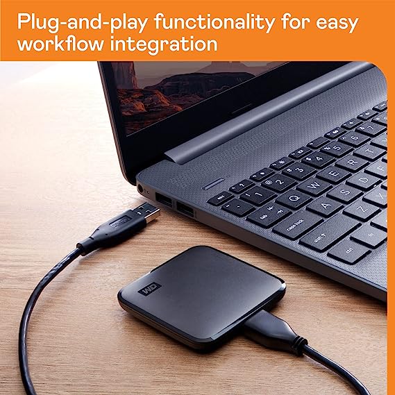 Western Digital 2TB Elements Portable SSD, 400MB/s R, Upto 2 Meter Drop Protection, For PC & MAC - Image 3