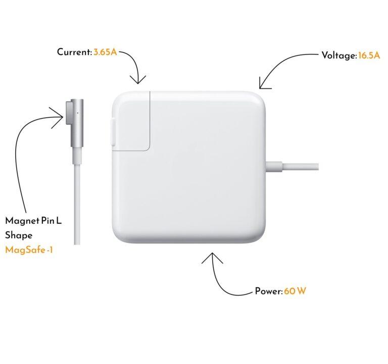 Lappy Power Laptop Adapter 60W 16.5V/3.65A For Apple Magsafe 1, MacBook Pro 33cm (13-inch) - Compatible - Image 2