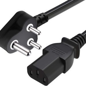 Desktop Power Cable Cord 10 Meter For Monitor CPU Desktop SMPS (Black)