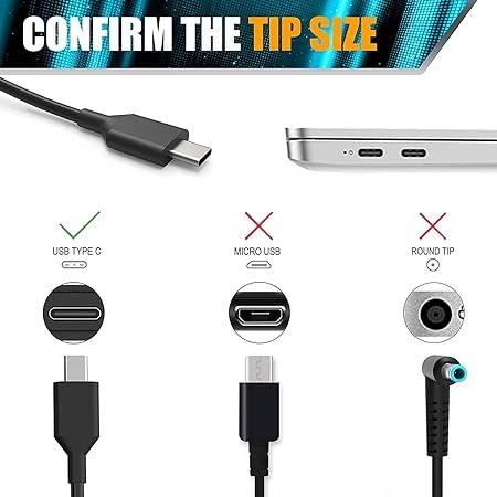 Lappy Power Laptop Adapter 45W Type C Universal Compatibility for Toshiba, HP, Dell, Lenovo, Acer - Image 3