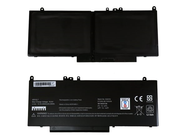 Lappy Power Laptop Battery For DELL 6MT4T Latitude E5450, E5470, E5550, E5570, Laptop, 7.6V 3 Cells 6000mAh ? Compatible