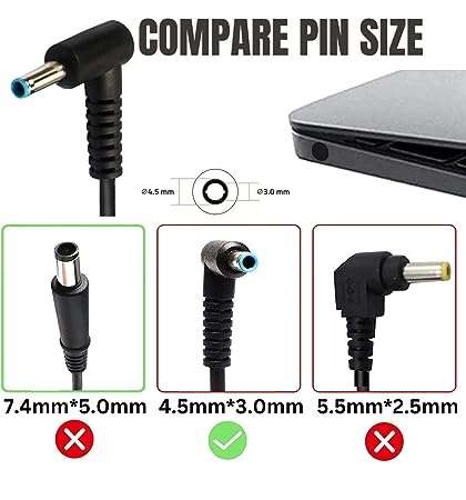 Lappy Power Laptop Adapter 45W 19.5V/2.31A For HP Pavilion Pin Size (4.5mm*3.0mm) - Compatible - Image 3