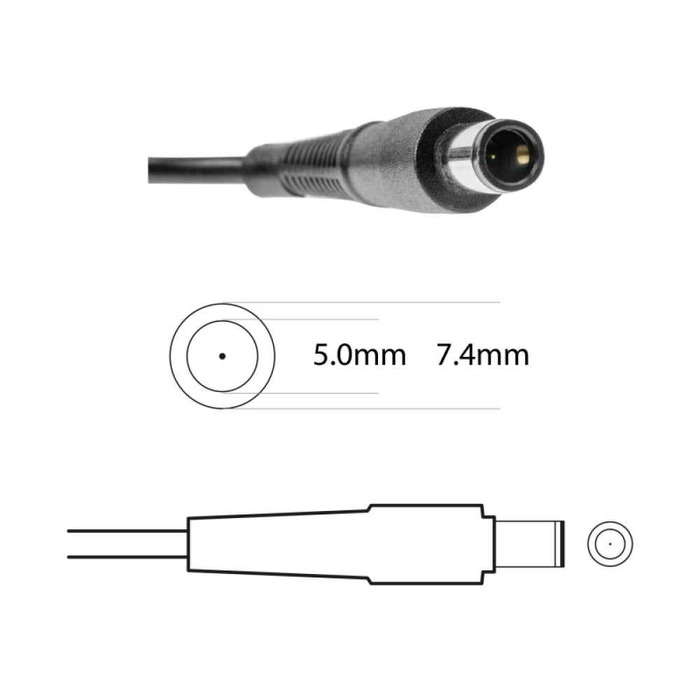Lappy Power Laptop Adapter 65W 18.5V 3.5A Big Pin For HP (Pin Size 7.4*5.0 mm) - Compatible - Image 3