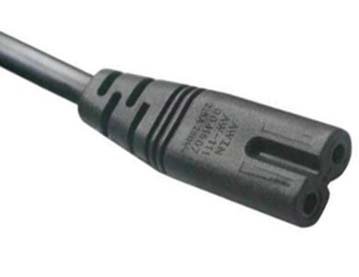 3 Pin Power Cable Cord for 2 Pin Laptop Adapter/Camera/Printer/Adapter/Charger ,1.5 Meter (Black) - Image 2