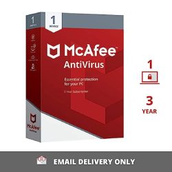 1 McAfee Antivirus For Window 1 User 3 Year (Email Delivery)