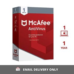 W1 McAfee Antivirus For Window 1 User 1 Year (Email Delivery)