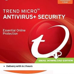 W21 Trend Micro Antivirus + Security Latest Version (Windows) - 1 User, 1 Year (Email Delivery)