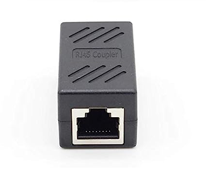 RJ45 Female-to-Female LAN Connector Ethernet Network Cable Extension Couple Joiner Charging Adapter (Black) - Image 2