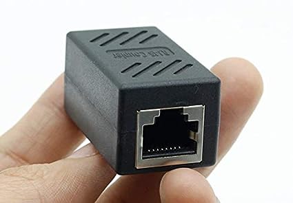 RJ45 Female-to-Female LAN Connector Ethernet Network Cable Extension Couple Joiner Charging Adapter (Black) - Image 3