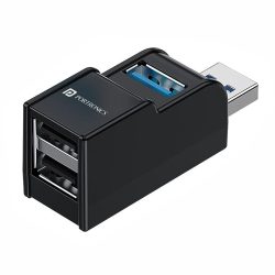 51ddZEYFrPL._SX679_ Portronics Mport 3A USB Hub (3-in-1), Multiport Adapter with USB 3.0,2.0 & 2-Port, Upto 5 Gbps Data Transfer Speed (Black)
