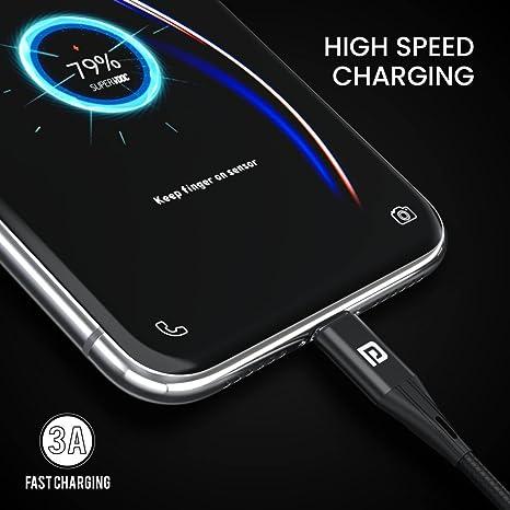 Portronics Konnect B+ 8 Pin Usb Cable 3.0 Amp Output with Charge & Data Sync with 1 Meter - Image 4