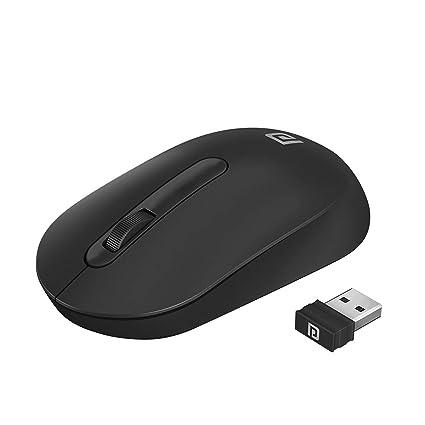 Portronics Toad 13 Wireless Mouse, 2.4 Ghz Connectivity with USB Nano Dongle, 1200 DPI Optical Tracking Compatible with Laptop, Mac, PC