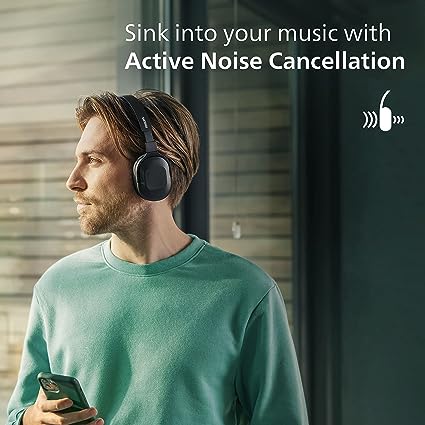 Philips TAH6506BK Bluetooth Headphones ,ANC, 30H Playtime, Lightweight and Wireless (Black) - Image 7
