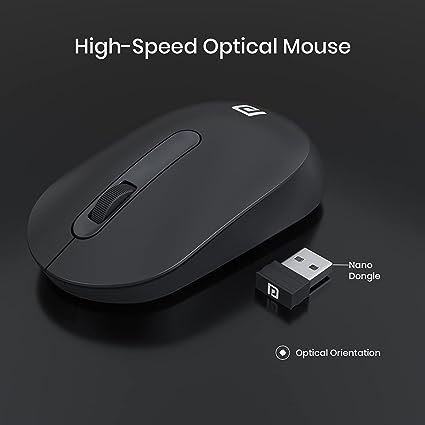 Portronics Toad 13 Wireless Mouse, 2.4 Ghz Connectivity with USB Nano Dongle, 1200 DPI Optical Tracking Compatible with Laptop, Mac, PC - Image 2