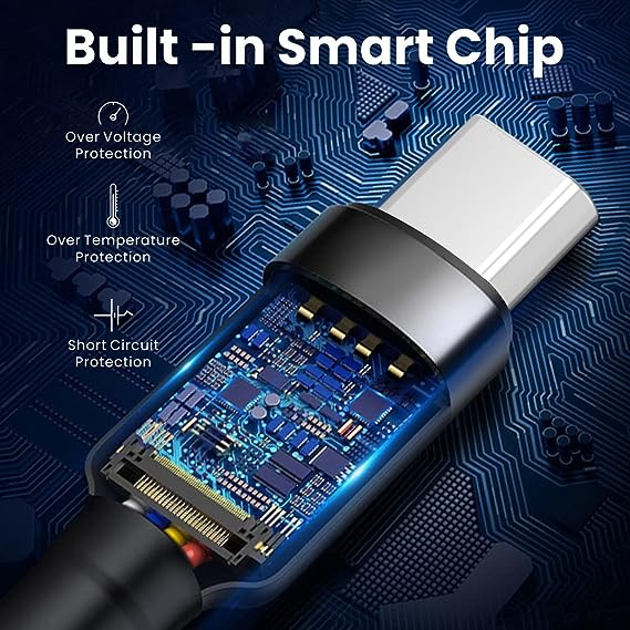 Portronics Konnect B Type C Cable with 3.0A Output, Nylon Braided, Fast Data Sync, Tangle Resistant 1M - Image 2