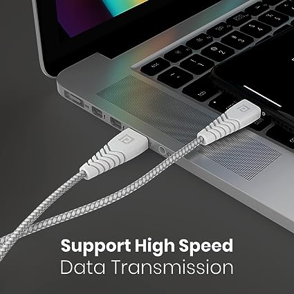Portronics Konnect B Nylon Braided Micro USB Cable with PVC Heads, 3.0A Fast Charging & Data Sync for Smartphones ,Tablets , Laptops - Image 2