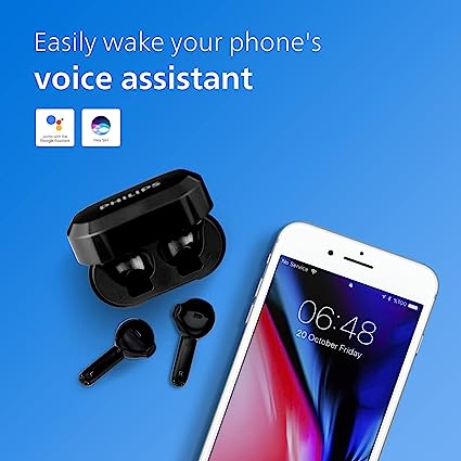 Philips TWS TAT3225 Earbuds, 24H Playtime, IPX4, 13mm Drivers - Image 3
