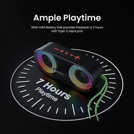 Portronics Pixel 3 10W Portable Wireless Bluetooth Speaker, Upto 7Hour Playtime, TWS Connectivity,(Black) - Image 3