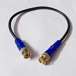 BNC Cable (Coxial) with Copper Wire Molded for CCTV Camera (Blue)
