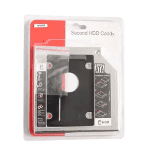 HDD/SSD Caddy 9.5mm – 2nd SATA Hard Drive Tray for Laptop CD/DVD Slot (SATA III)