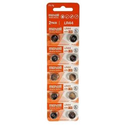 W1 Maxell LR44 Alkaline Button Cell Battery 357 1.5V (Pack of 10)