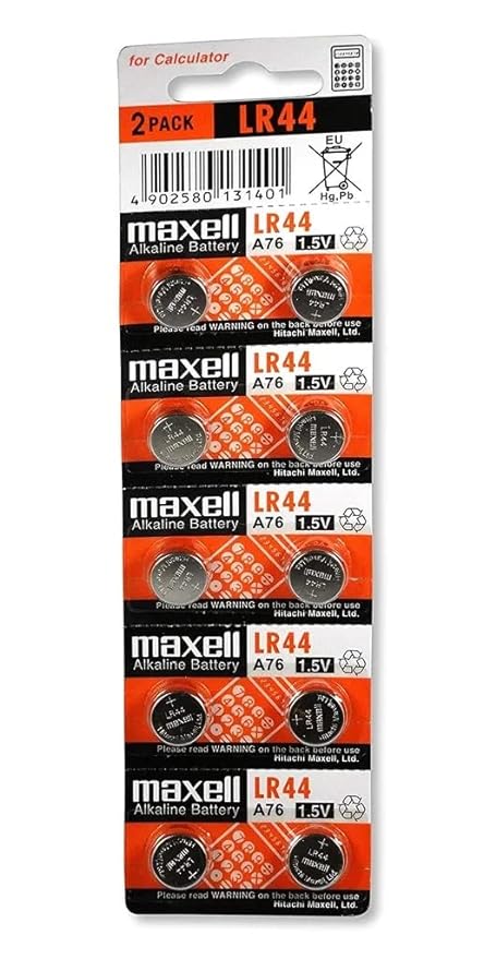 Maxell LR44 Alkaline Button Cell Battery 357 1.5V (Pack of 10) - Image 2