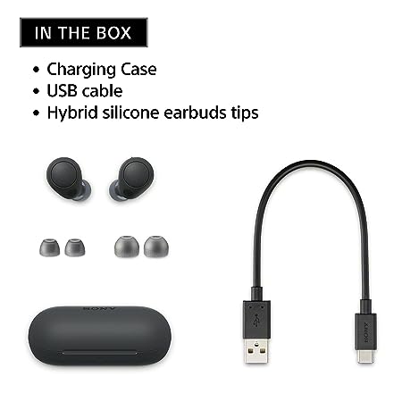 Sony WF-C700N Bluetooth Truly Wireless Lightest Active Noise Cancellation in Ear Earbuds, Multipoint Connection,10 mins Super Quick Charge (Black) - Image 2